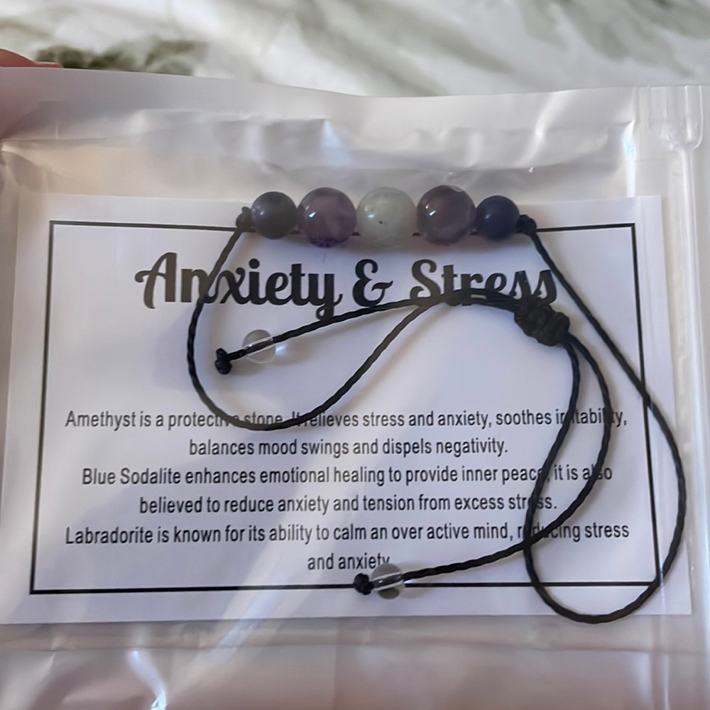 Amethyst/Sodalite/Labradorite Anxiety & Stress Bracelet